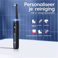 "Oral-B iO Series 8n DUO Electric Toothbrush - Black/Purple | Ultimate Clean & Smart Technology"